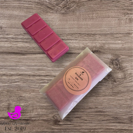 Rhubarb Gin 50g Wax Snap bar